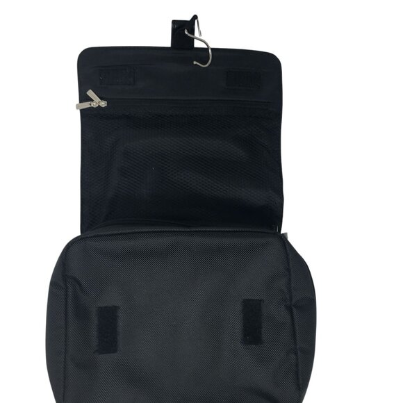 Delsey Paris Toiletry Hanging Make Up Cosmetics Bag Travel Case Black - Picture 9 of 16